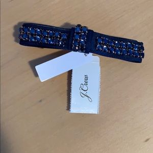 NWT JCrew satin bow barrette with jewels